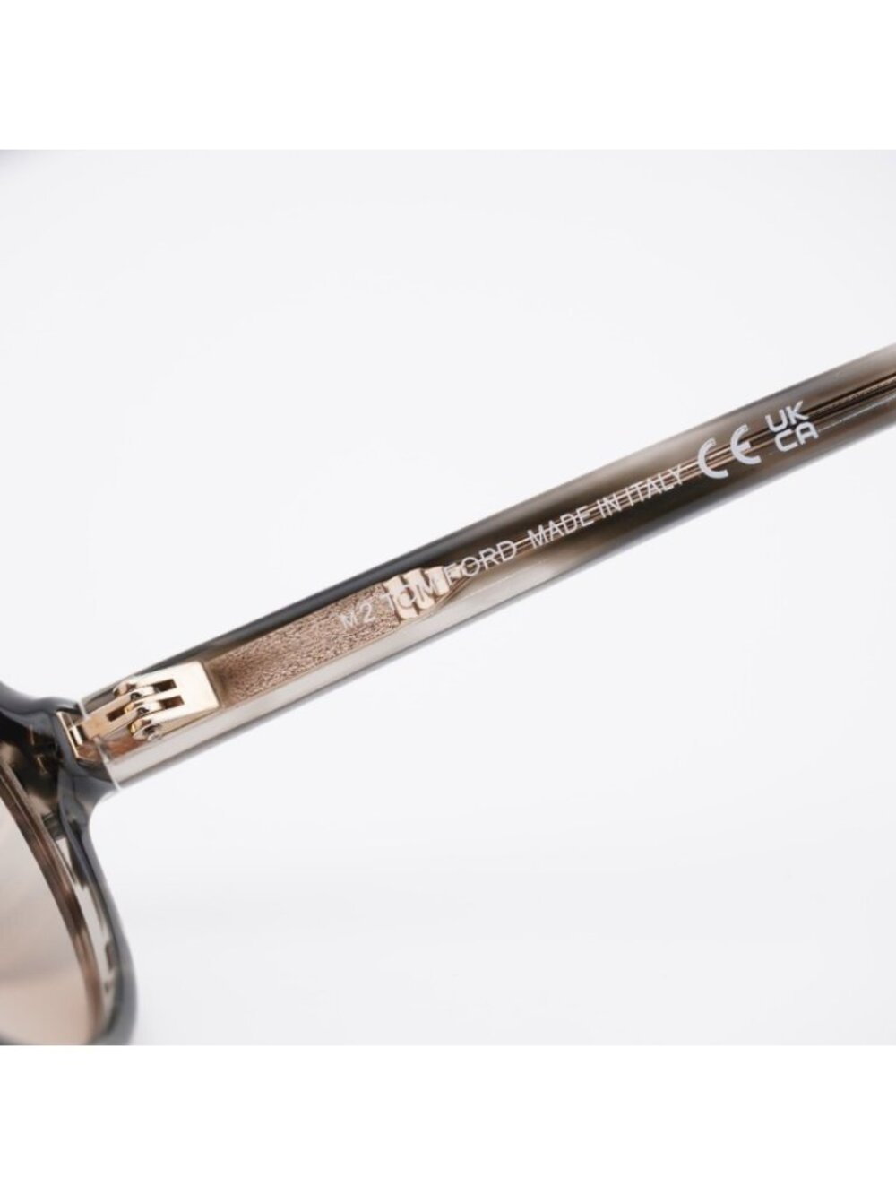 Tom Ford Aalto FT1210 56E Sunglasses Coloured Havana Aviator Frame, Brown Lenses - Picture 7 of 10